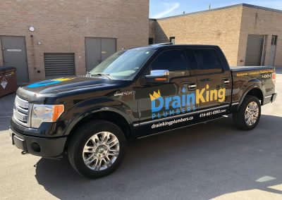 Truck Lettering & Graphics - Drain King F150